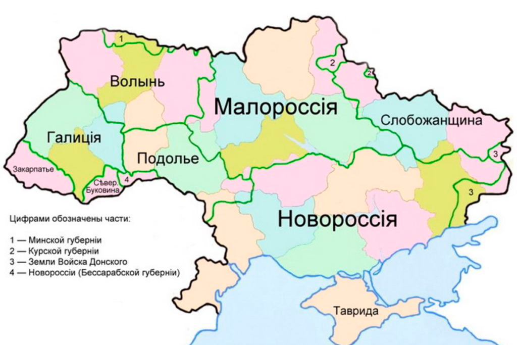 Карта Украины